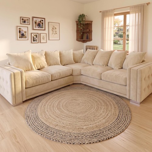 Ruby plush velvet corner - plush, sofa