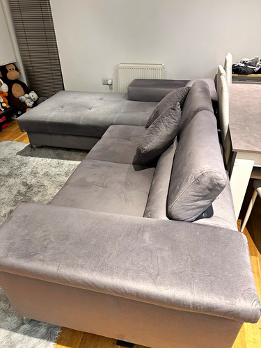 Handmade grey velvet - handmade,