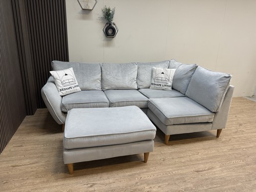 Light grey plush shape sofa - plush,