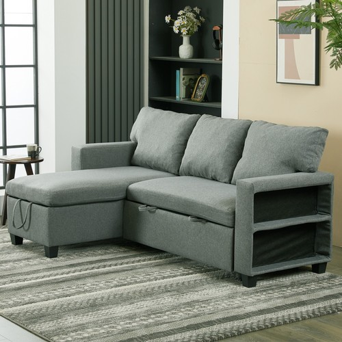 Shaped sofa bed with - l,