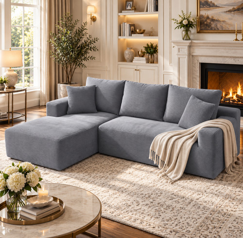 Boneless sofa shaped modula - sofa,, l-shaped