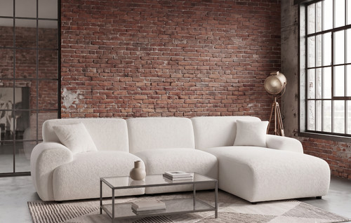 Modern boucle corner - modern, sofa