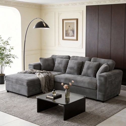 Corner sofa bed shape 4 - sofa,