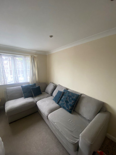 Grey shaped corner - l-shaped, sofa