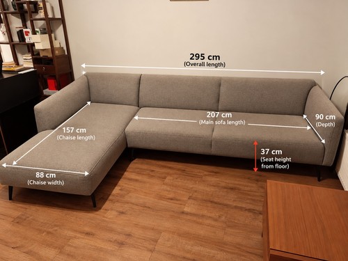 Boconcept grey fabric - boconcept, l-shaped