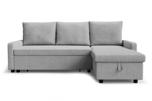 Grey corner sofa bed shaped - grey,