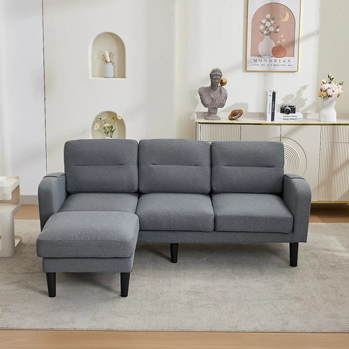 Cotton and linen sofa - cotton,