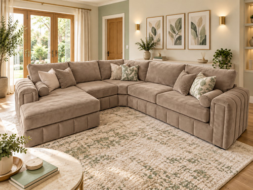 Luxury corner sofa - corner, plush