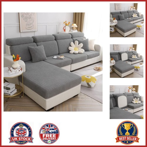 Soft stretch grey sofa seat - grey,