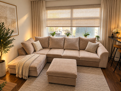 Brand new beige cream - brand, corner