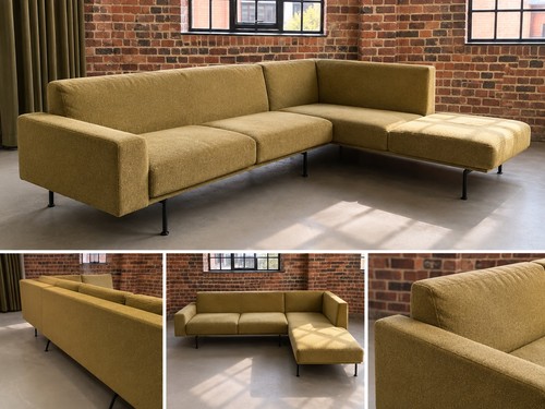 Shaped modular corner sofa - modular,