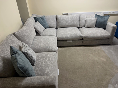 Grey fabric corner - grey,