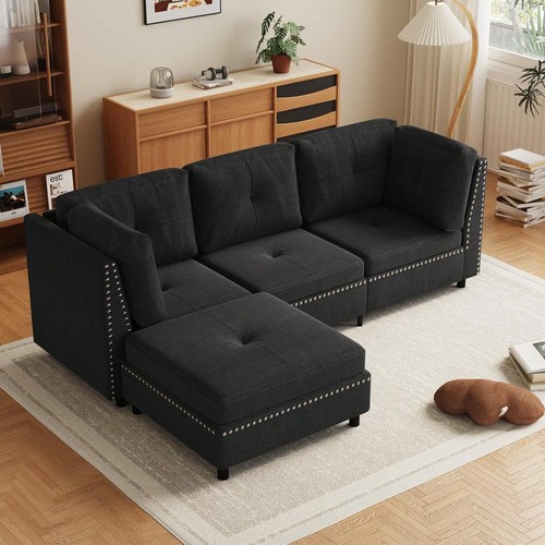 Shaped corner sofa - sofa, bed