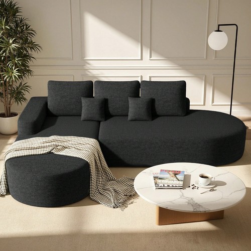 Black shaped pet friendly - l-shaped, pet-friendly