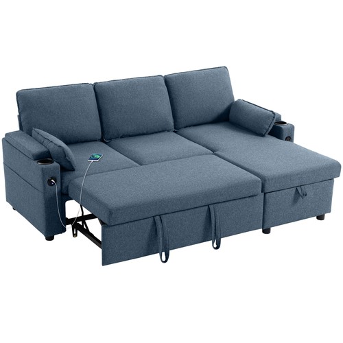 Homcom corner sofa - sofa, bed,