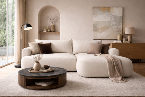 48h delivery shaped sofa - 48h, l-shaped