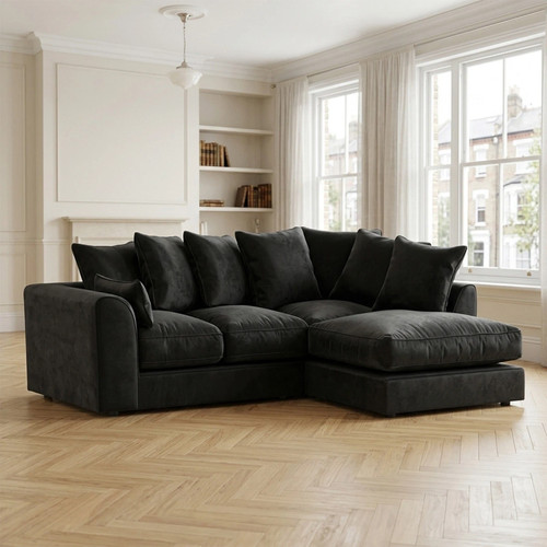 Plush velvet seater couch - 3&2,