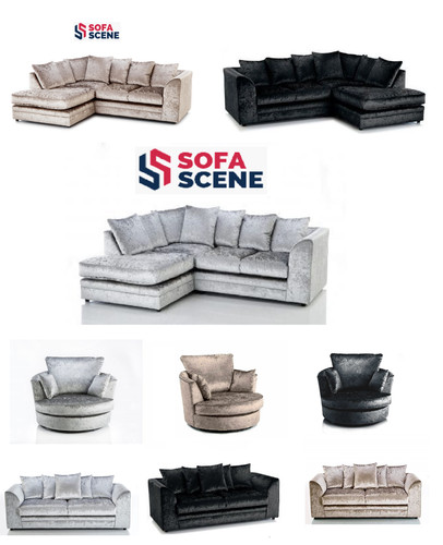 Sofa crushed velvet - sofa, 3