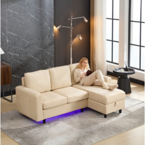Shaped sofa with - sofa, 3